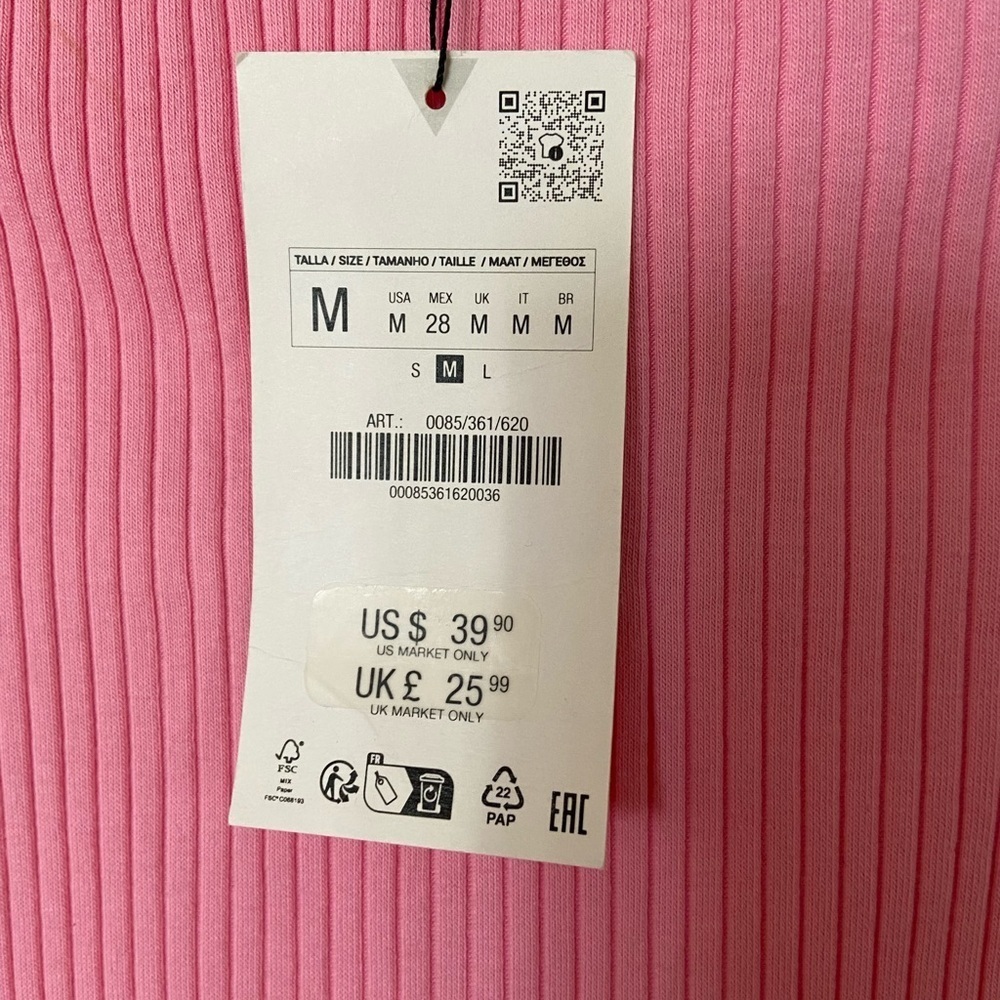 Zara Pink Sheath Dress Mock Neck Sleeveless Cocktail - Picture 3 of 11